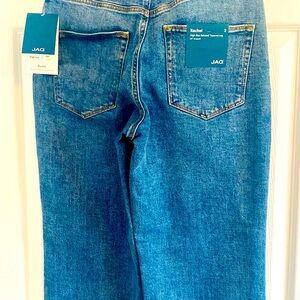 Jag Jeans Womens Rachel Blue High-Rise Loose Fit Denim Straight Leg Jeans NWT